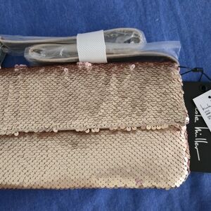 Nicole by Nicole Miller Gold Crossbody Bag